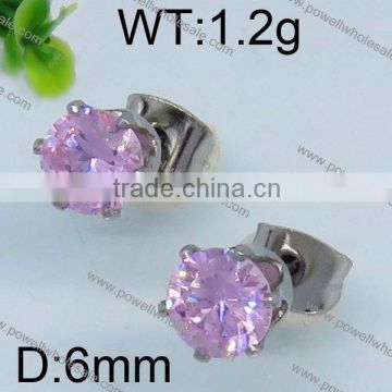 Latest wholesale diamond style steel color earring holder