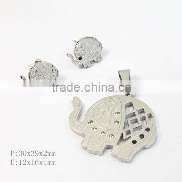 elephant design jewelry sets stainless steel