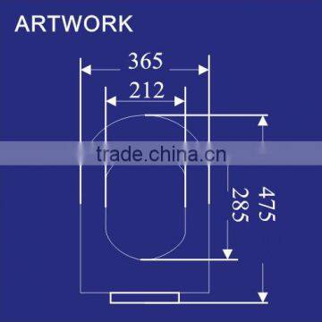 Toilet Seats Adjustable Universal Hinges Slow Down UF Material Made in China FG1129UF photo-5