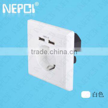 Consumer and Entertainment Electronics Use and Wall-mounted,Electric Type usb 2 port hub with mobile phone charger