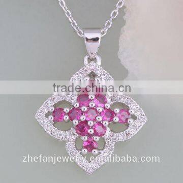 Fashion 925 sterling silver diamond necklace,diamond necklace designs