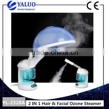 2 in 1 facial steamer with ozone hair and facial steamer