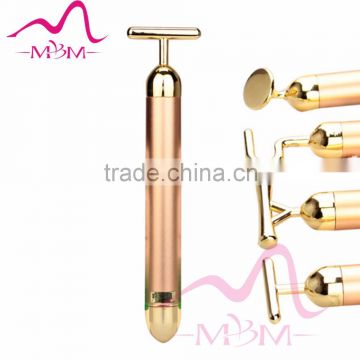 Hot Sale 24K cosmetic device 24k gold face lift beauty bar Handheld 24K Gold Beauty Bar