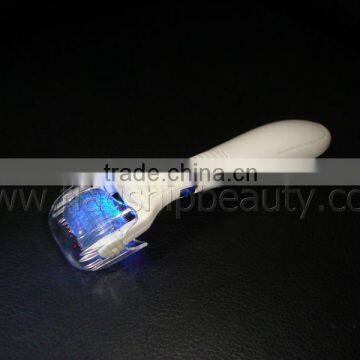 vibrating micro needle led derma roller +replaceable head