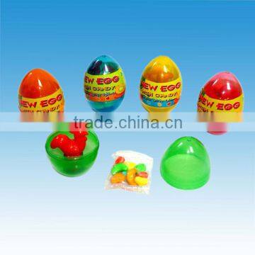 Rooster Flash Lighting Egg Toy with Candy