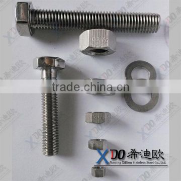 Fasteners made in china duplex steel uns s31803 din933 hex bolt