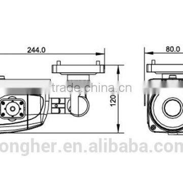 TH-IP37FP 2.0 Megapixel IR Bullet camera dome