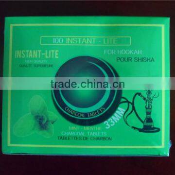 33MM round charcoal with fruit flavor shisha charcoaL