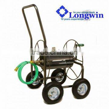 4 wheel steel water hose storage reel