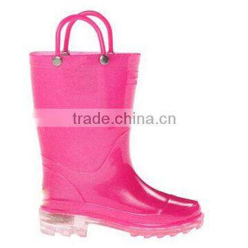 Kids Light-Up Solid Rain Boot