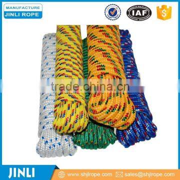 Hot selling custom colorful cheap 6mm braided nylon rope for wholesale