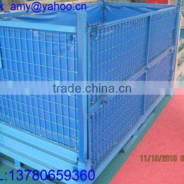 Powder coating Blue wire mesh container for EUR customers