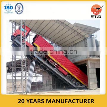 hydraulic truck unloading ramps