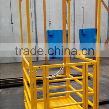 forklift work platform cage mounting platform for overhead crane