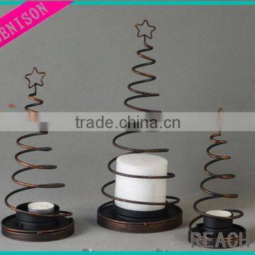 REACH high quality cheap Spiral wire candle holders