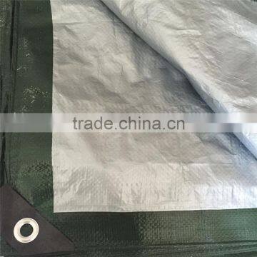 Silver green opaque tarpaulin