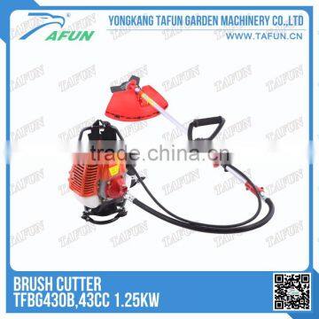 43cc 1.25kw back pack gasoline grass cutter (TFBG430B)