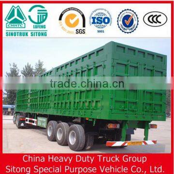 50t truck trailer 3 axle box trailer van cargo semi trailer in China for sale