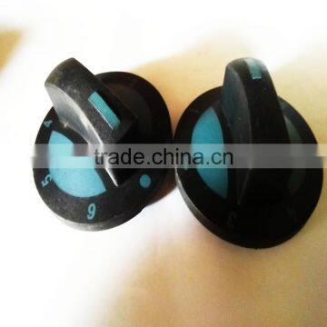 Special plastic knob switch for gas stove