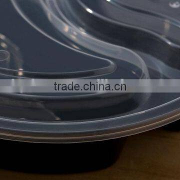 Wow Unbelieveable Fast Food Container 3 Compartment Black photo-4