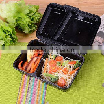 The Reason Why 2 Compartment Plastic Lunch Food Packing Container With Clear Lid photo-2