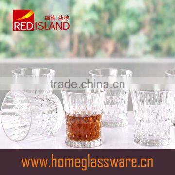 6oz glass drinking cup with engraved design best selling