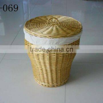 Wicker Trash Can photo-2