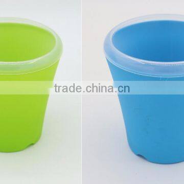Cylinder Self Watering Planter Office Flower Pot photo-3