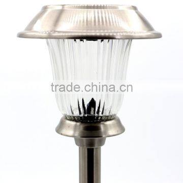 2pk Stainless Steel Solar Garden Lawn LED Path Light photo-2