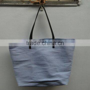 simple style canvas tote shopping bag