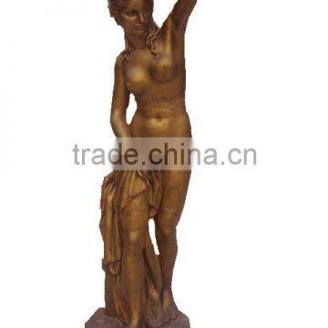 Bronze nude man casting statue