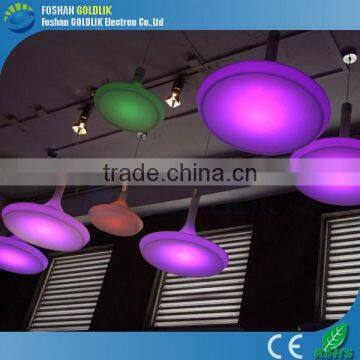 Restaurant Theme Decor RGB Color Changable Iron Pendant LED Light