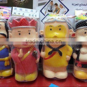 Soft Vinyl Squeaky Toys Cartoon Style Vinyl Toy Bobble Head Blank Capsule Vinyl Toy Mannequin Head Toy photo-2