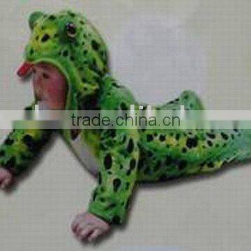 plush frog shaped children clothes/costume/children animal wear