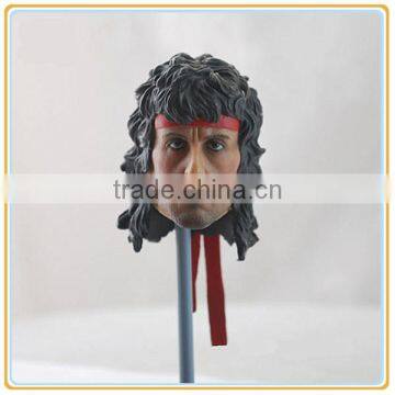 Custom Vinyl First Blood Figure Bust Statue Head Figurine for 12'' Action Figure Body photo-2