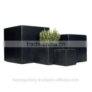 Polystone Cubic Planter, Set of 5