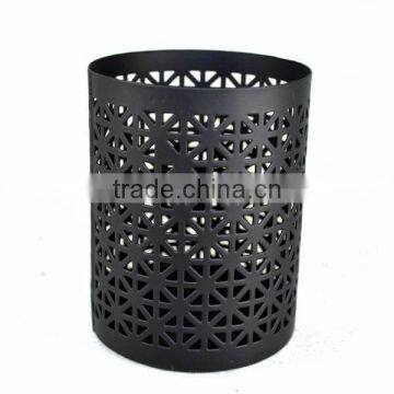 Golden Cylinder Candle Holder photo-3
