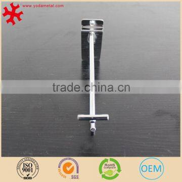 4"Supermarket Slatwall Double Loop Hook for Shop Accessory Chromed Finish - Pack of 100 photo-3