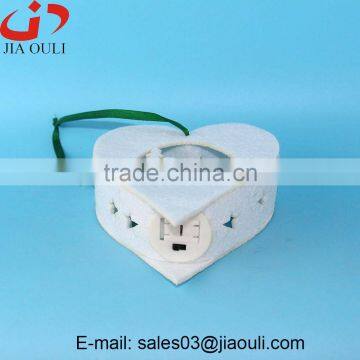 Hot Sales Christmas Decorations With LED Light Non-woven Hanging Heart photo-6