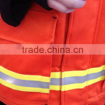 Fire Retardant Fireman Security 3m Reflective Safety Breathable Breathable Suit photo-2