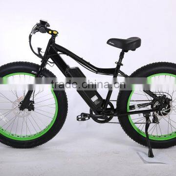 Newly 26 inch suspension 48V fat tire electric mountain bike e bicycle with hidden battery