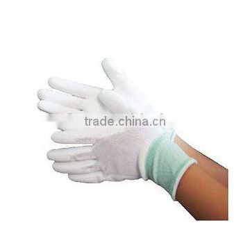 White PU Palm Coated Gloves