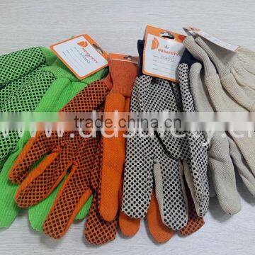 DDSAFETY 2017 White Chore Canvas Gloves Safety Glove 3 Ply Quilted White Fleece On Palm photo-5