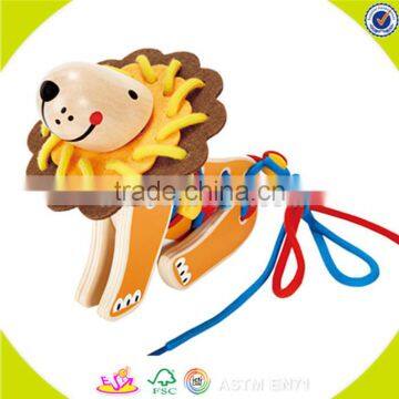 Wholesale Fashion Kids Wooden Threading Toy Best Sale Children Wooden Threading Toy W11E045 photo-2