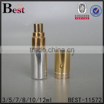 3ml 5ml 10ml cosmetic mini perfume spray bottle silver perfume spray bottle round shape pocket sized perfume spray bottle