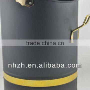 Home Fireside 17inch Matte Black Metal Coal Scuttle photo-4