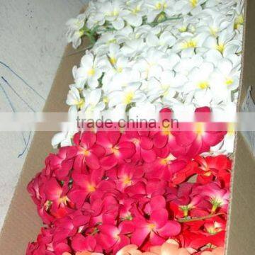 Hawaiian Fabric Flower Plumeria FRANGIPANI (bouquet)