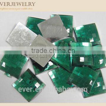 Black Acrylic Rhinestone,Black Square Acrylic Rhinestone, Flat Back Acrylic Stone photo-5