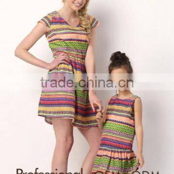 mother and child identical clothing cotton dress