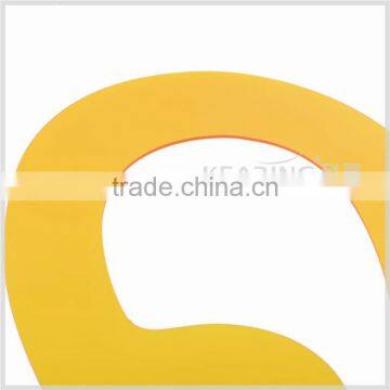 Kearing High Quality FRENCH CURVE Transparent Classic Yellow Plastic Flexible Fashion Design Drawing Template #1312 photo-5